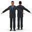 European Businessman with Hair 3D Model