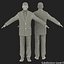 European Businessman with Hair 3D Model