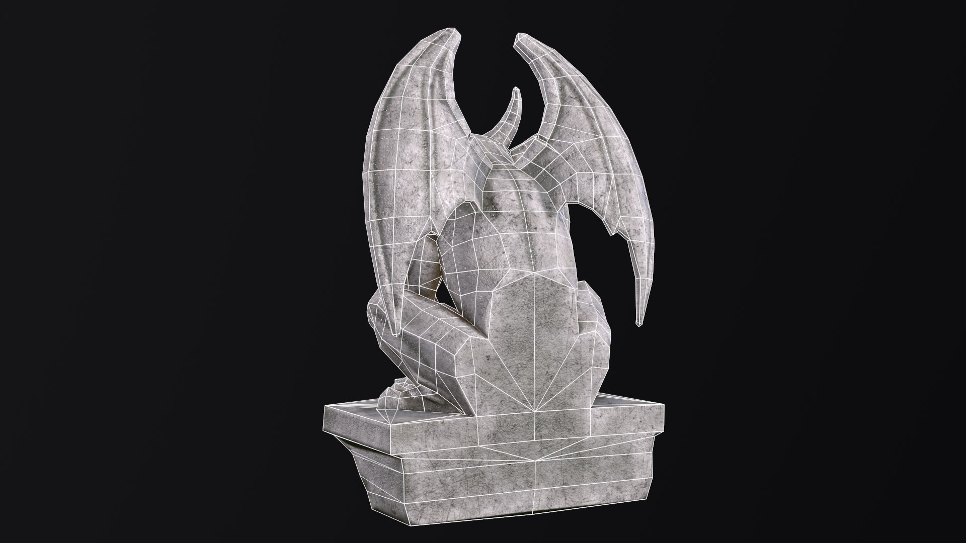 Gargoyle Statue model https://p.turbosquid.com/ts-thumb/vc/gq084o/Al/wire2/png/1770842111/1920x1080/fit_q87/0bf26cd0dbb4a2e1f37aba58a045c318b8c07de0/wire2.jpg