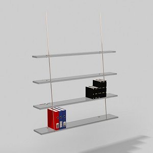 3d model of shelves