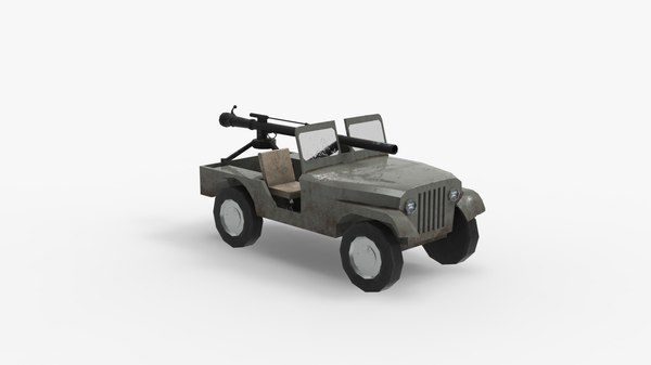 M18 マウント ウィリス M38A1 ジープ3Dモデル - TurboSquid 1970532