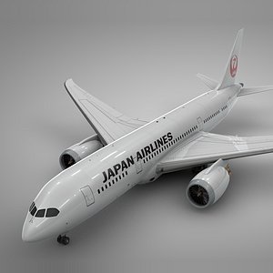 3D boeing 787 dreamliner japan