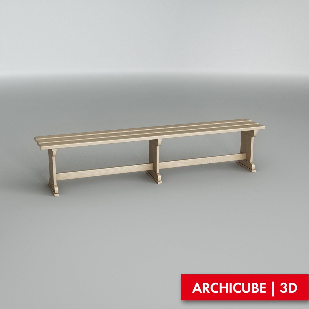 3d Bench Model
