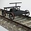 handcar railway 3d max