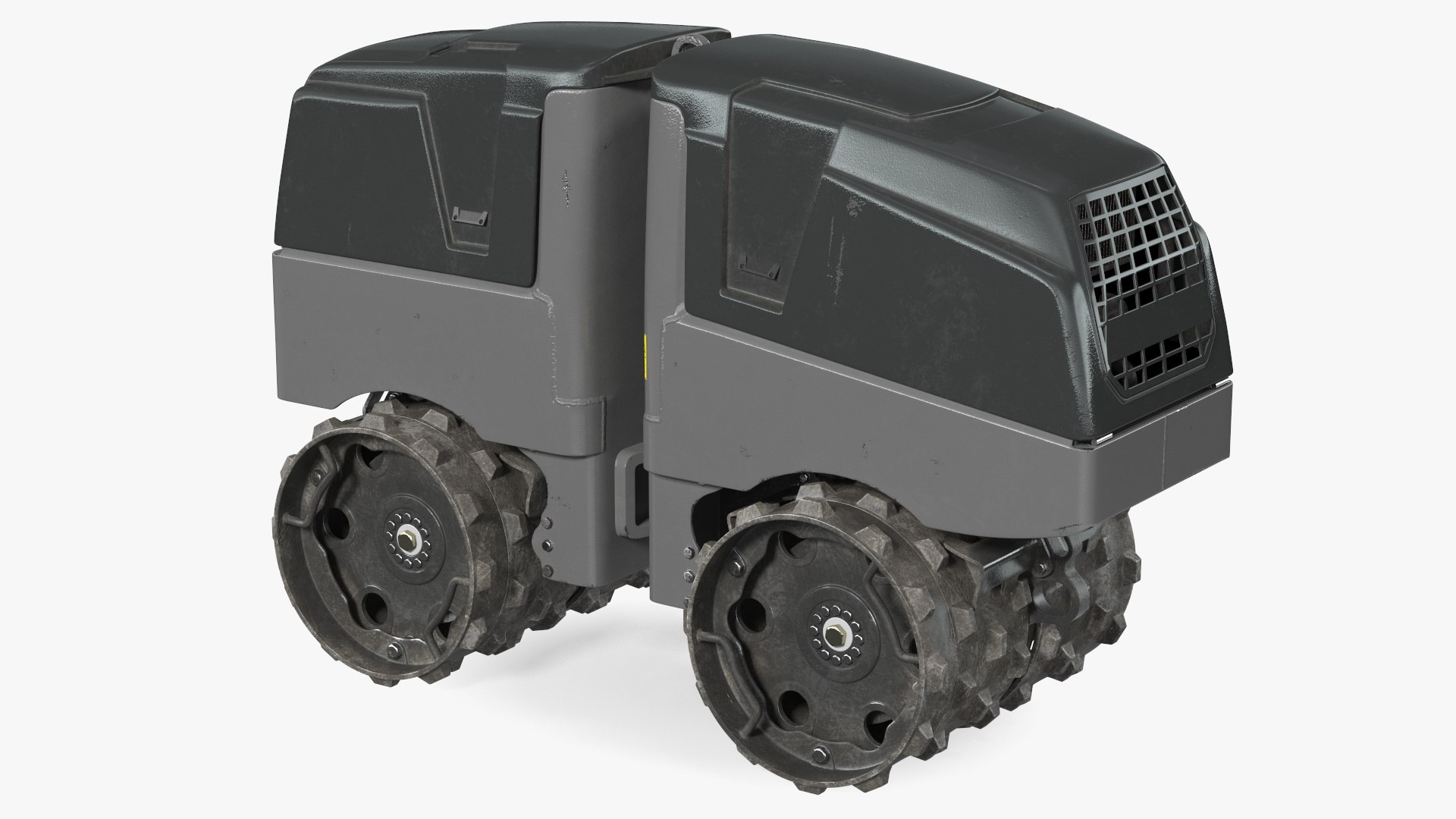 Vibratory Trench Roller Dirty 3D model preview