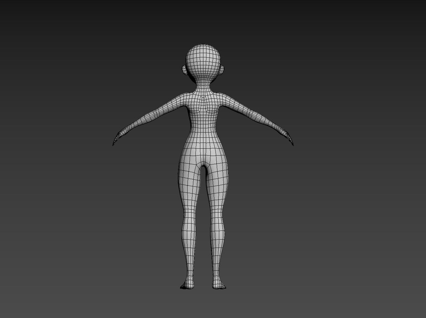 3D cartoon female basemesh - TurboSquid 1579691