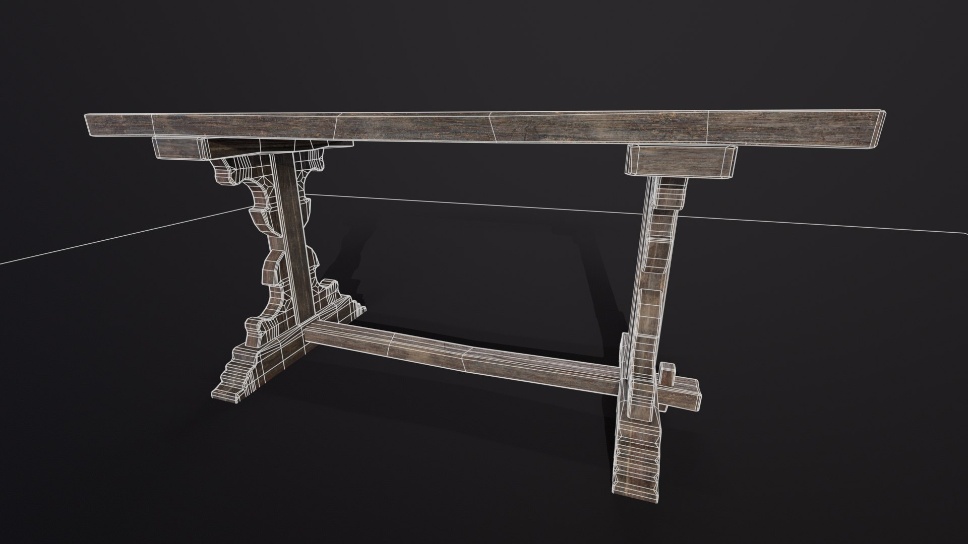 Elegant Medieval Table 3D Model - TurboSquid 2276507