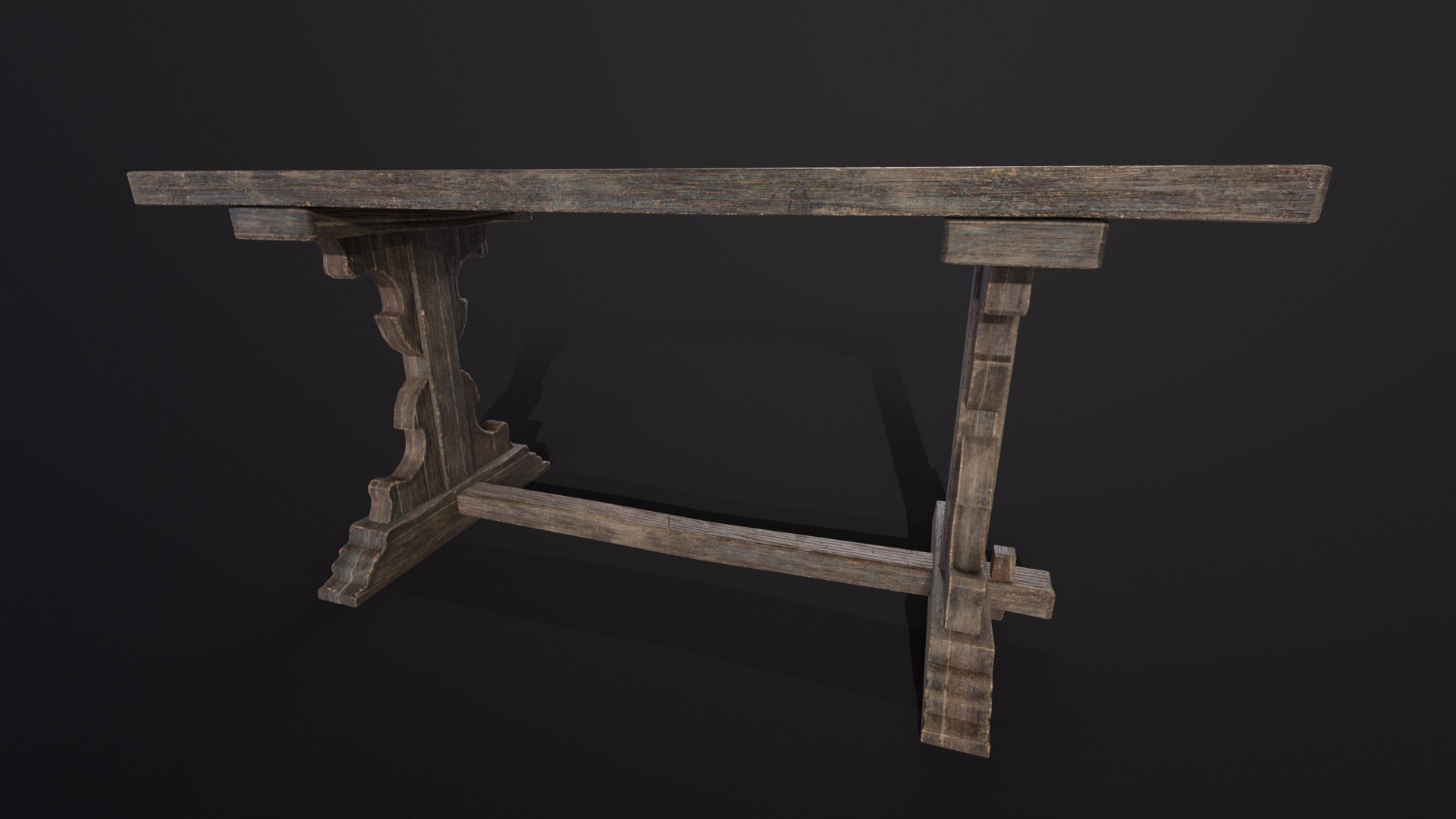 Elegant Medieval Table 3D Model - TurboSquid 2276507