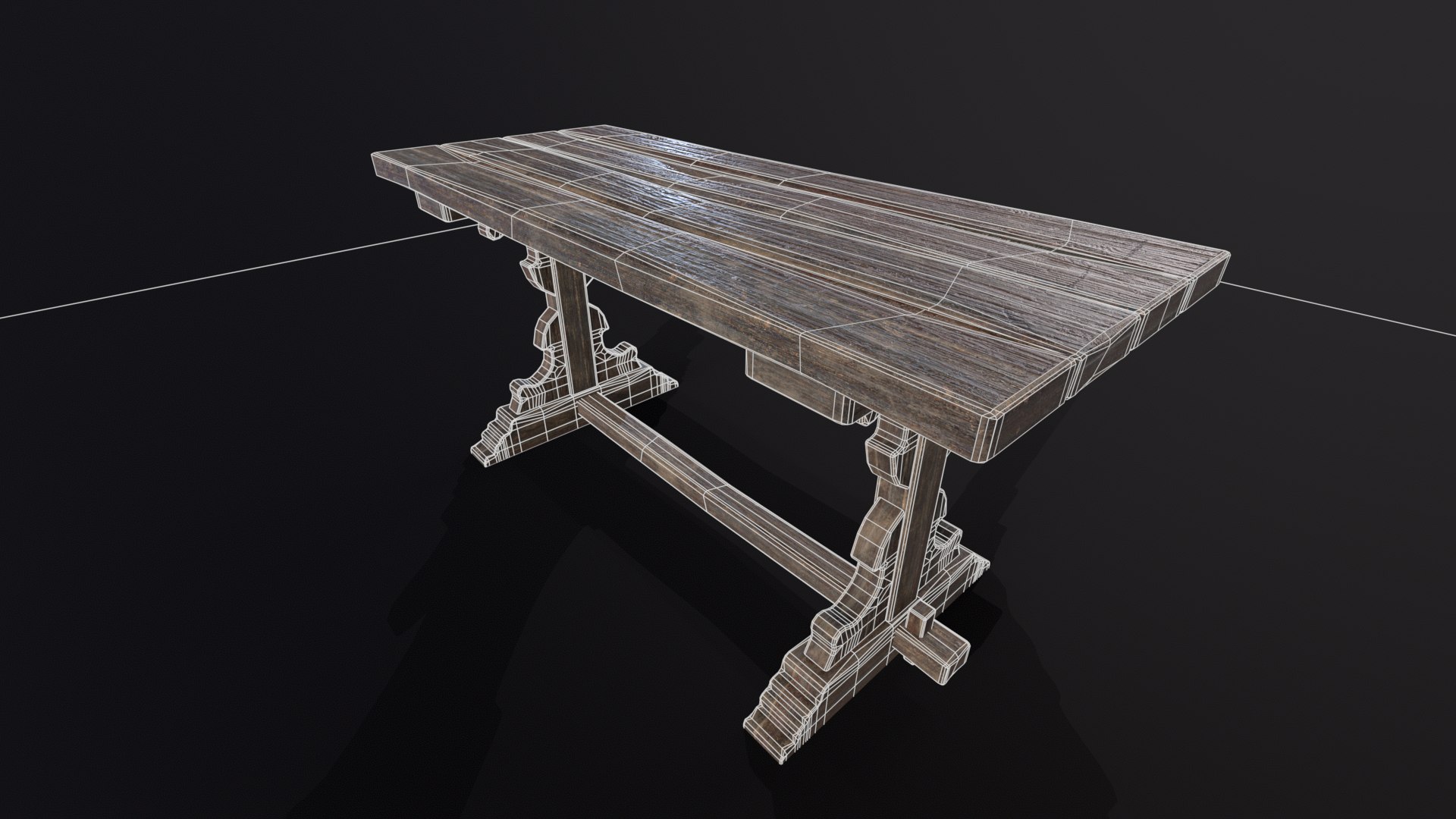 Elegant Medieval Table 3D Model - TurboSquid 2276507