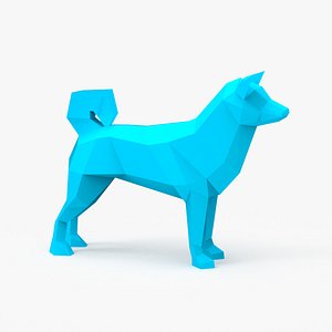 Abstract Origami Dog model
