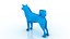 抽象的な折り紙の犬
