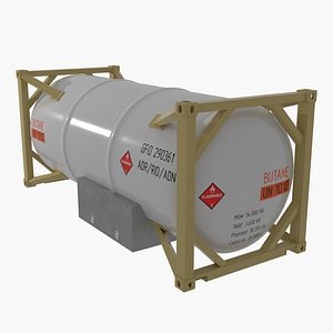 Shipping Gas Tank Container 20ft 3D model