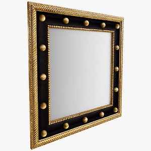 square wall mirror 3d model
