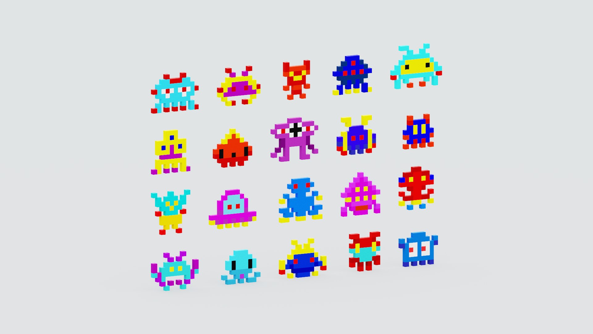 Pixel Aliens 3D model https://p.turbosquid.com/ts-thumb/vd/8wgQPE/xw/spin202301282312350011/png/1674938577/1920x1080/fit_q87/f665bf9998b4b518b310a2fab412eea705294842/spin202301282312350011.jpg