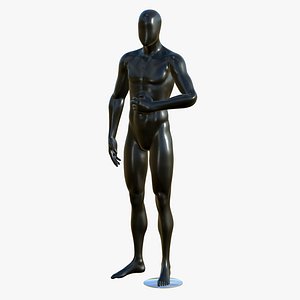 Black Mannequin Full Body Male model
