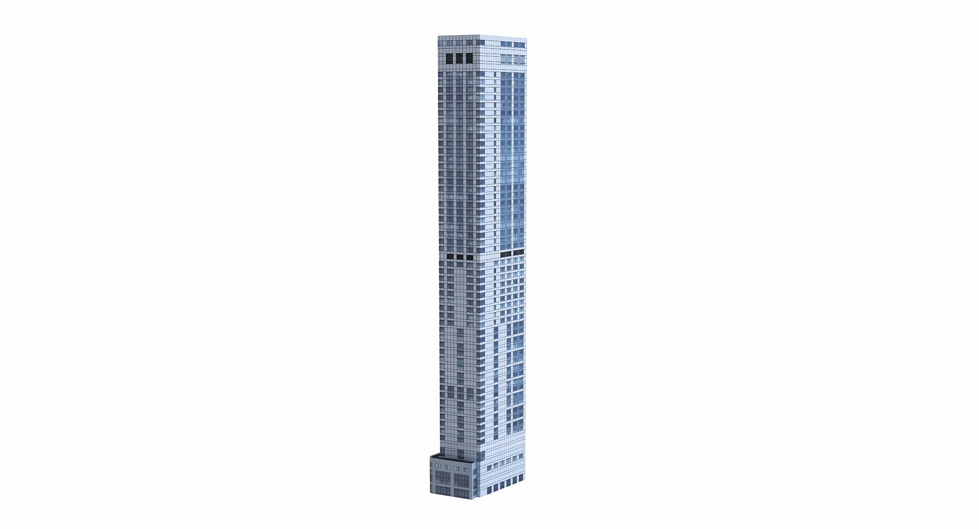 W Downtown Building Low Poly PBR 3D - TurboSquid 2440492