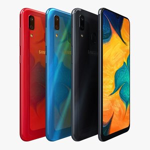 3D samsung galaxy a30 color