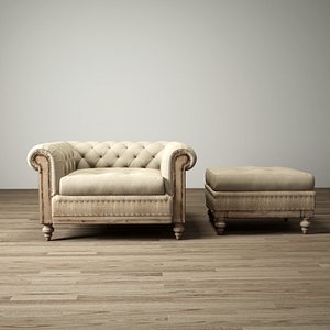 deconstructed chesterfield chair