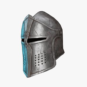 3D Medieval Iron Helmet model