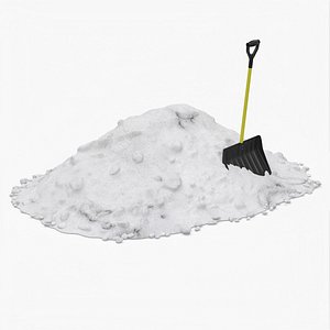 Snow Pile with Shovel model