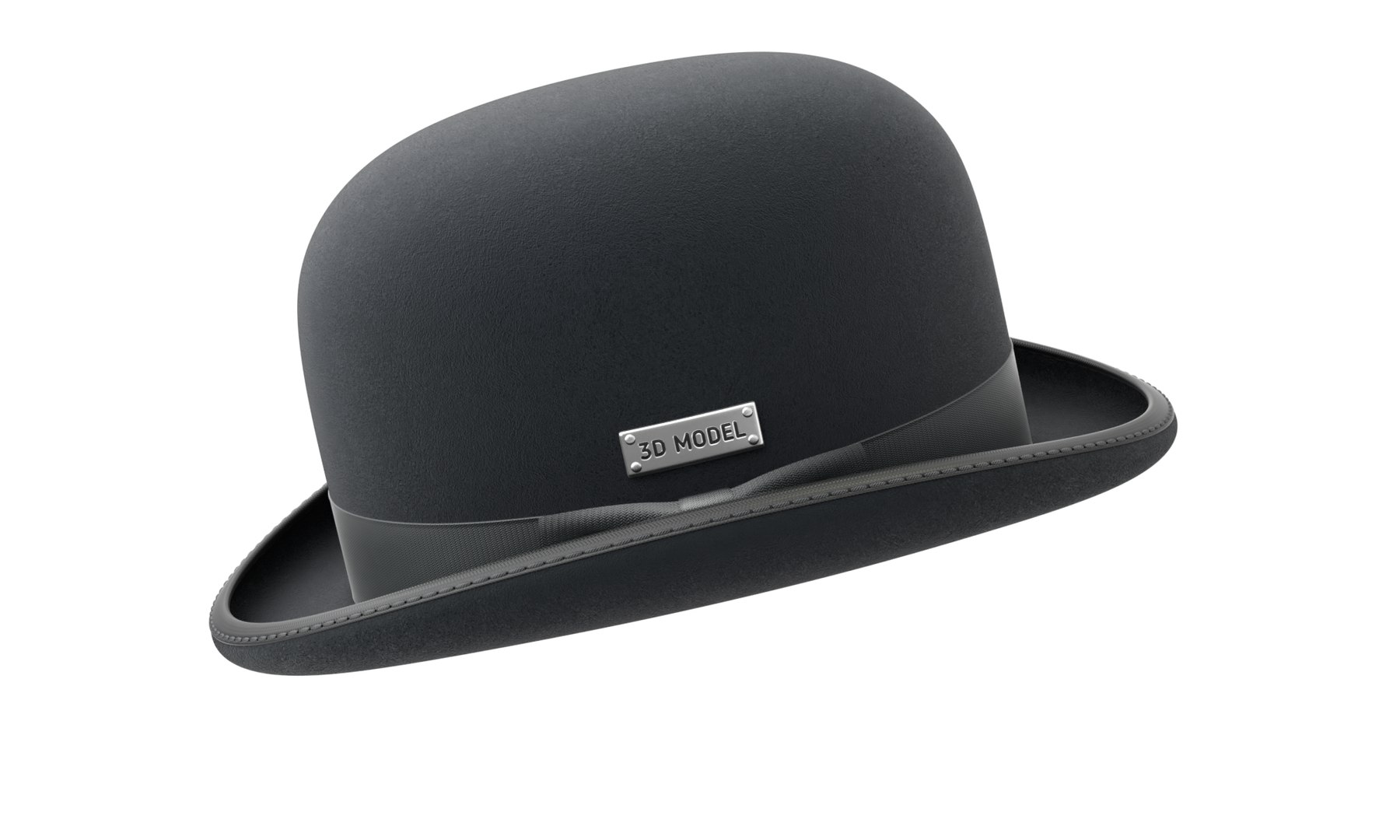 Bowler Hat 3D https://p.turbosquid.com/ts-thumb/vd/MYxKSc/1O/bowlerhatts04/png/1699711106/1920x1080/fit_q87/a841edc62c718e84775c87fd1e119b570f804cbe/bowlerhatts04.jpg