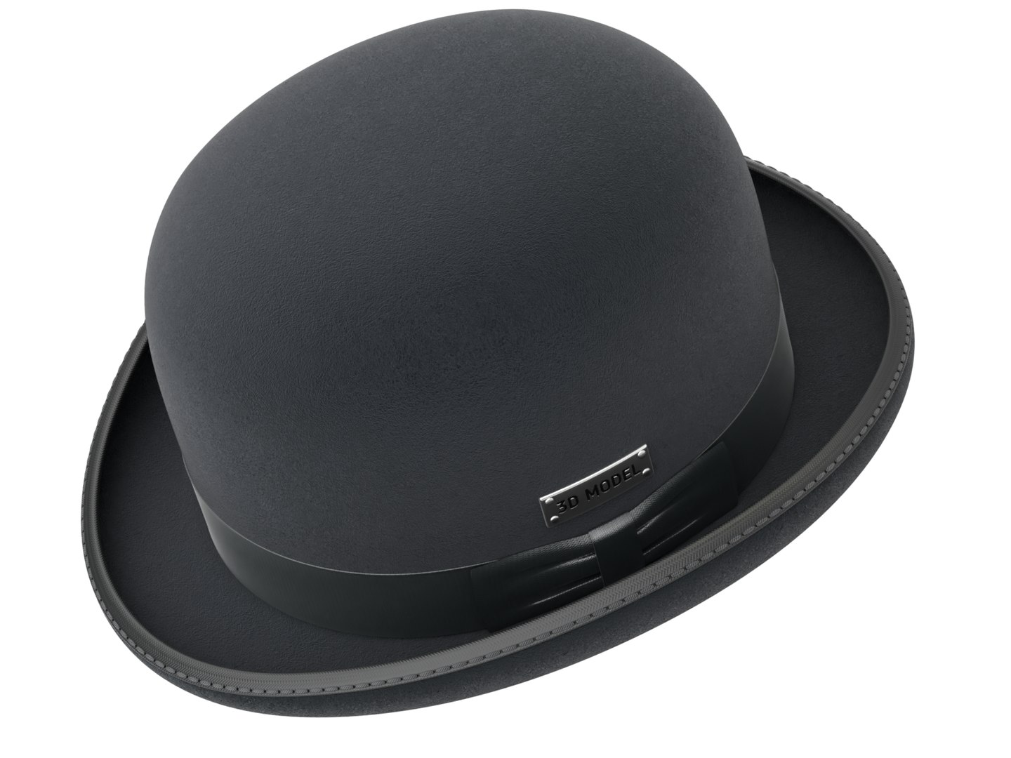 Bowler Hat 3D https://p.turbosquid.com/ts-thumb/vd/MYxKSc/M7/bowlerhat07/png/1699711116/1920x1080/fit_q87/c38283c073573e3dcf516d10d05476aa71e299f3/bowlerhat07.jpg