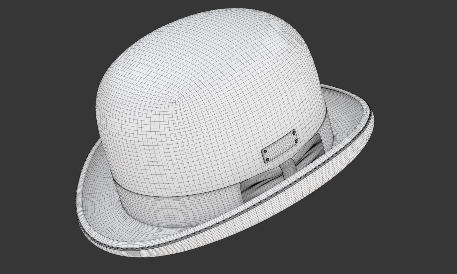 Bowler Hat 3D https://p.turbosquid.com/ts-thumb/vd/MYxKSc/Rj/wireframe05/png/1699711146/1920x1080/fit_q87/44b26b476195866893a1c6ce509b9a1c51f2f545/wireframe05.jpg