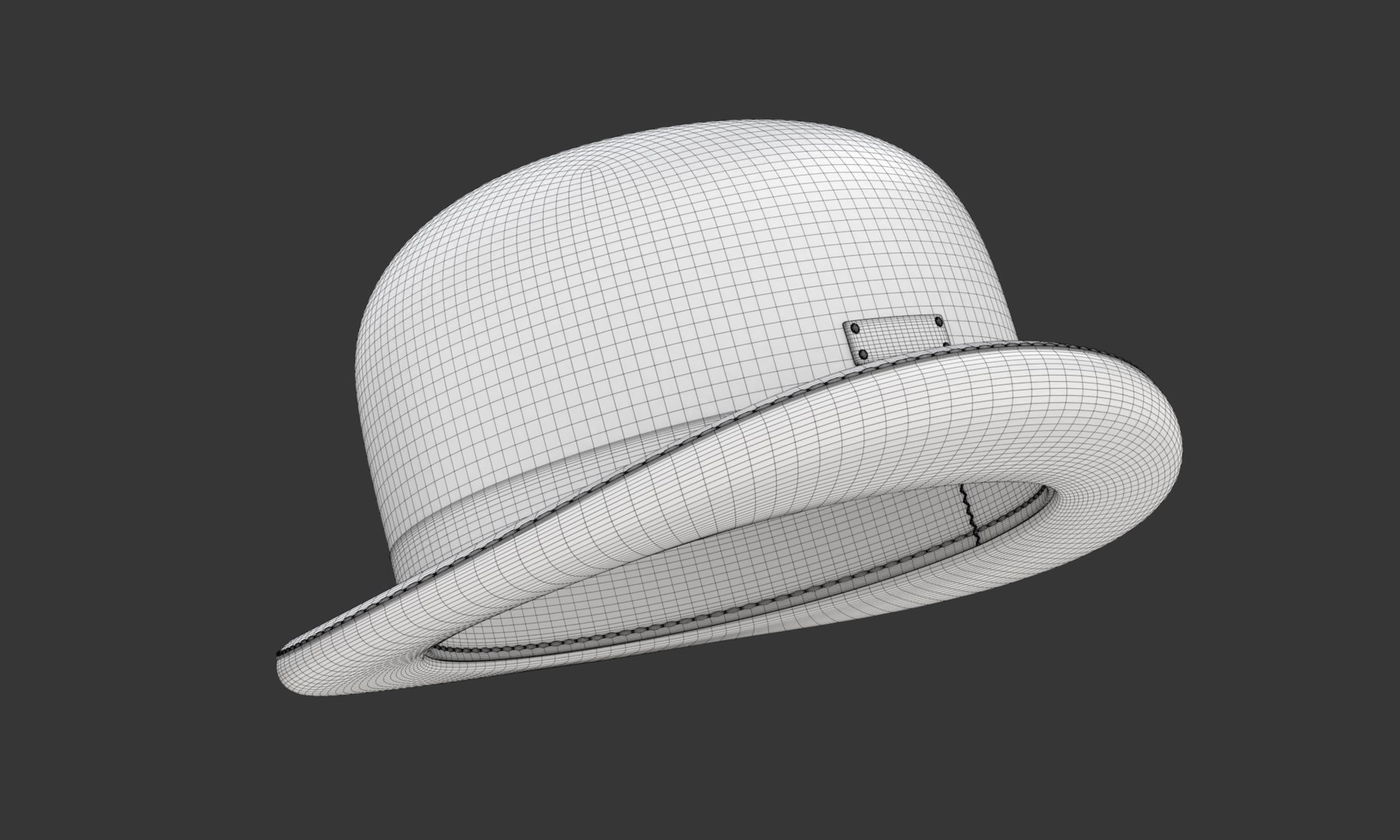 Bowler Hat 3D https://p.turbosquid.com/ts-thumb/vd/MYxKSc/by/wireframe06/png/1699711146/1920x1080/fit_q87/818a8710591683ae9d3256acc0ff44ff2398d30f/wireframe06.jpg