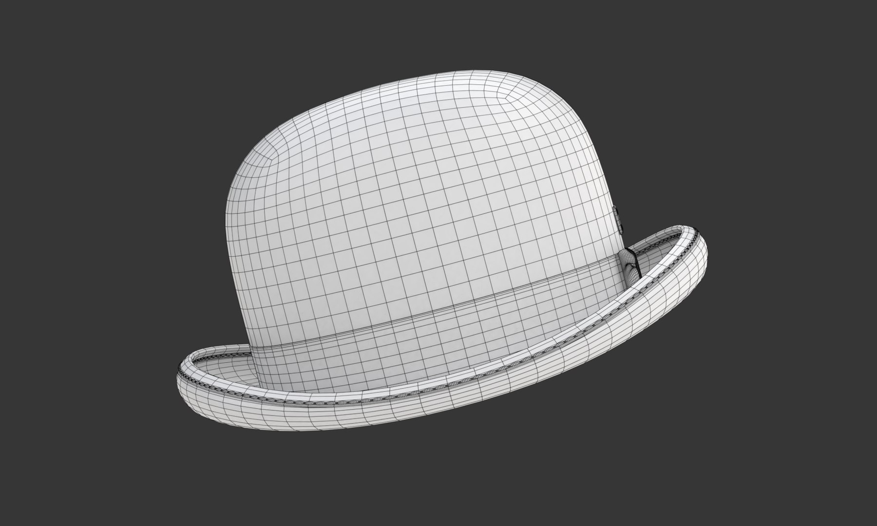 Bowler Hat 3D https://p.turbosquid.com/ts-thumb/vd/MYxKSc/n9/wireframe04/png/1699711143/1920x1080/fit_q87/2c4bf67ae97b96628d3cbc648b2c5235b04ccca4/wireframe04.jpg