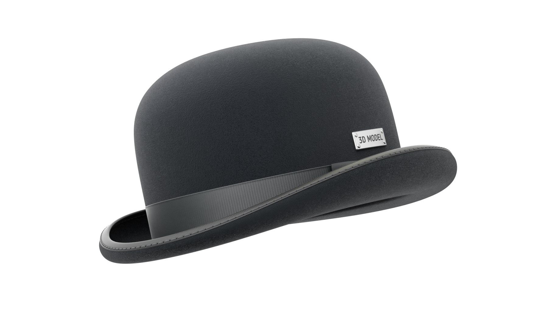 Bowler Hat 3D https://p.turbosquid.com/ts-thumb/vd/MYxKSc/o9/bowlerhatts02/png/1699711105/1920x1080/fit_q87/77003f83f20774bbdb167ad78aff0145df70ee7d/bowlerhatts02.jpg