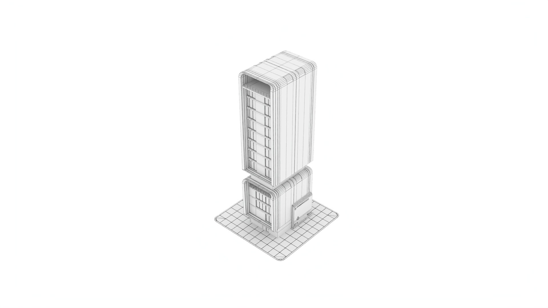 Futuristic Sci-Fi Building Interior And Exterior 12 3D Model ...