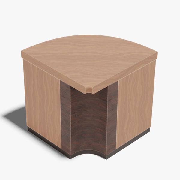 Japanese Furniture Kit - Counter 7 of 7 Inner Round Corner 3D model
