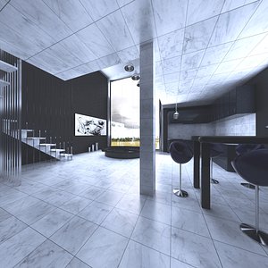 loft scene 3D model