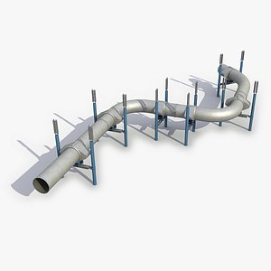 3D Modular Gas Pipeline 2 3D Model