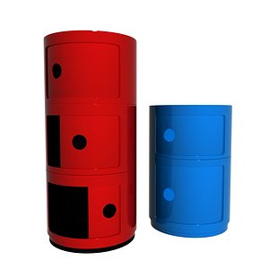 kartell componibili storage unit 3D model