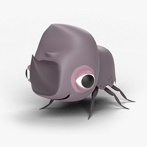 Cartoon Rhinoceros Beetle