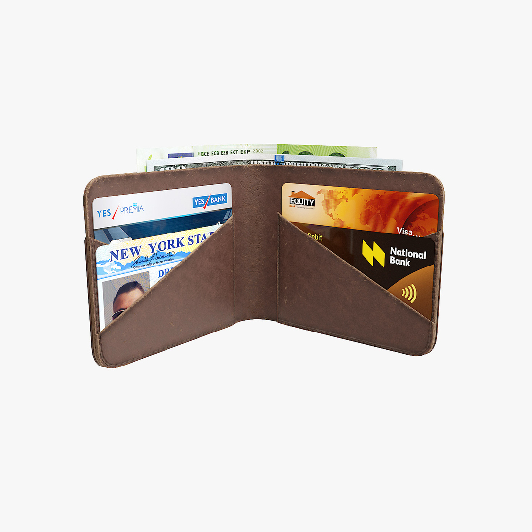Realistic Wallet Animation 3D Model - TurboSquid 1423218