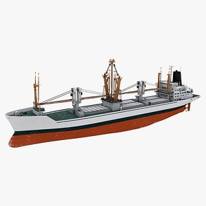 cargo ship bahrain 3D model