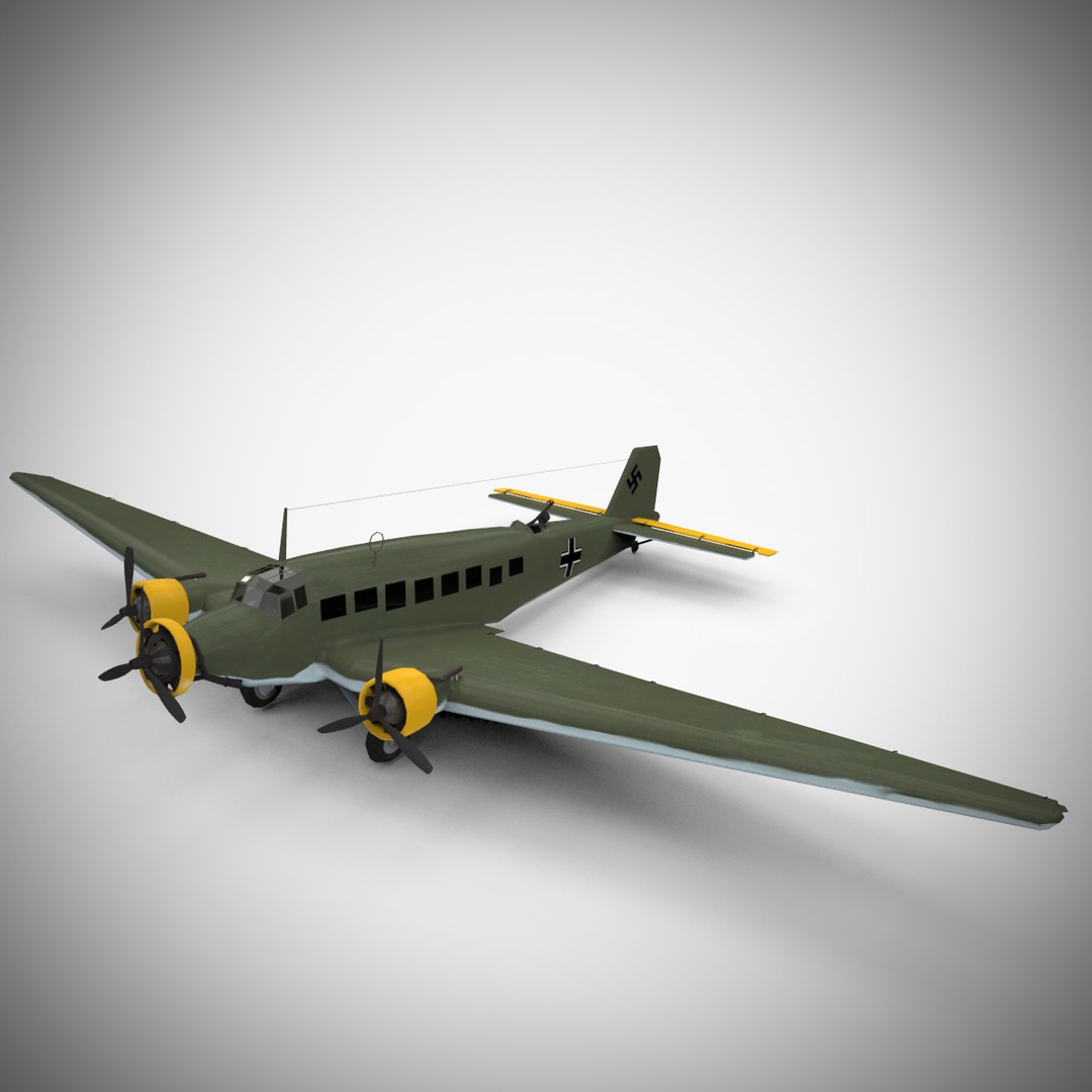 3d Model Junkers Ju-52 Aircraft