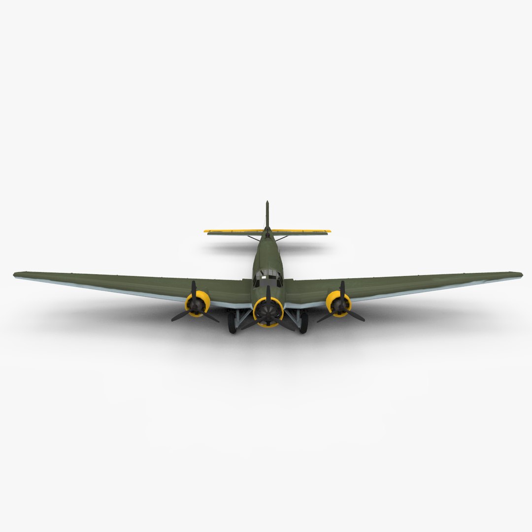 3d Model Junkers Ju-52 Aircraft