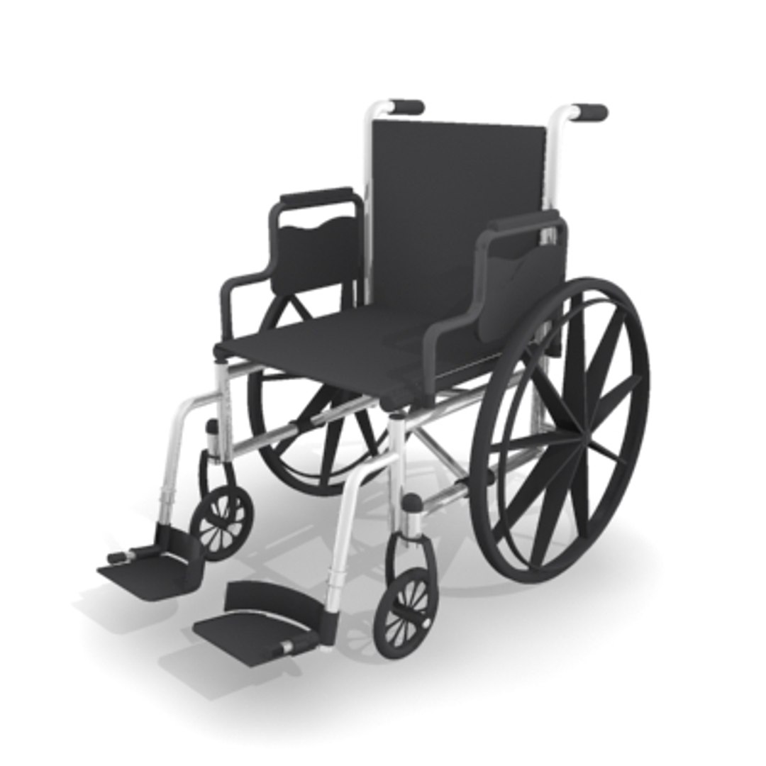 medical wheelchair 3d model