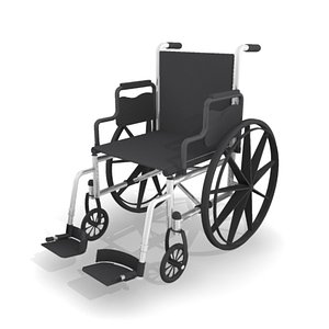 medical wheelchair 3d model
