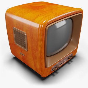 Vintage Wood TV 3D