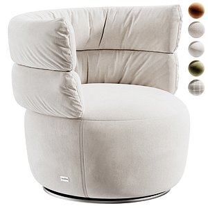 3D Nicoline Italia Julie Armchair model