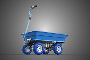 MOTORIZED BEACH SAND SEA CART WAGON TROLLEY DOLLY TRUCK TRAILER 3D model