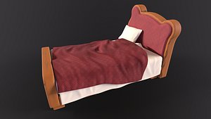 Stylized Kids Bed 3D