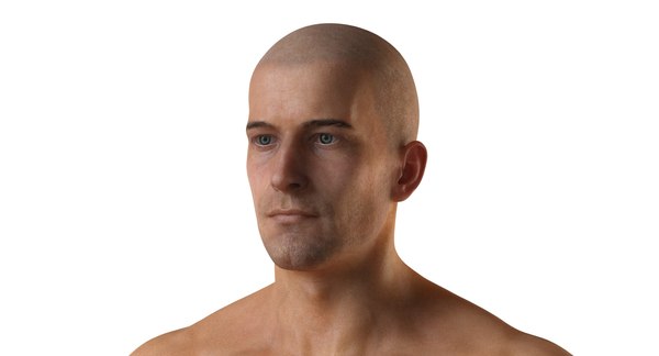 male character realistic hair 3d max