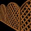 Wood garden fences