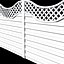 Wood garden fences
