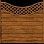 Wood garden fences